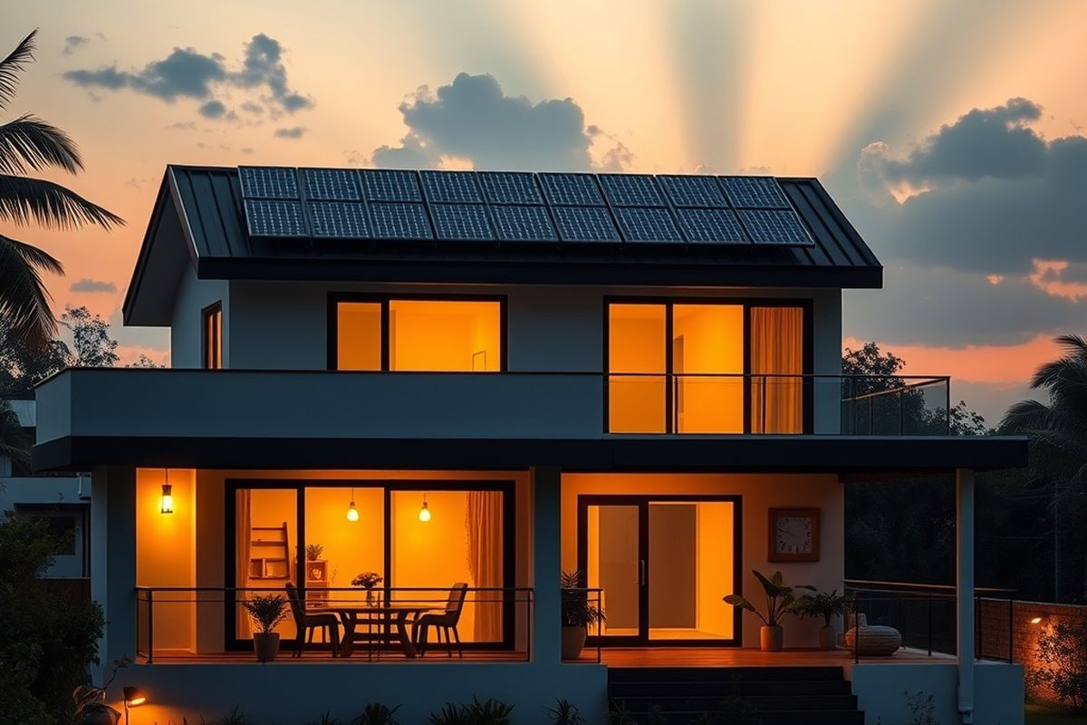 Energia solar funciona à noite e em dias nublados?