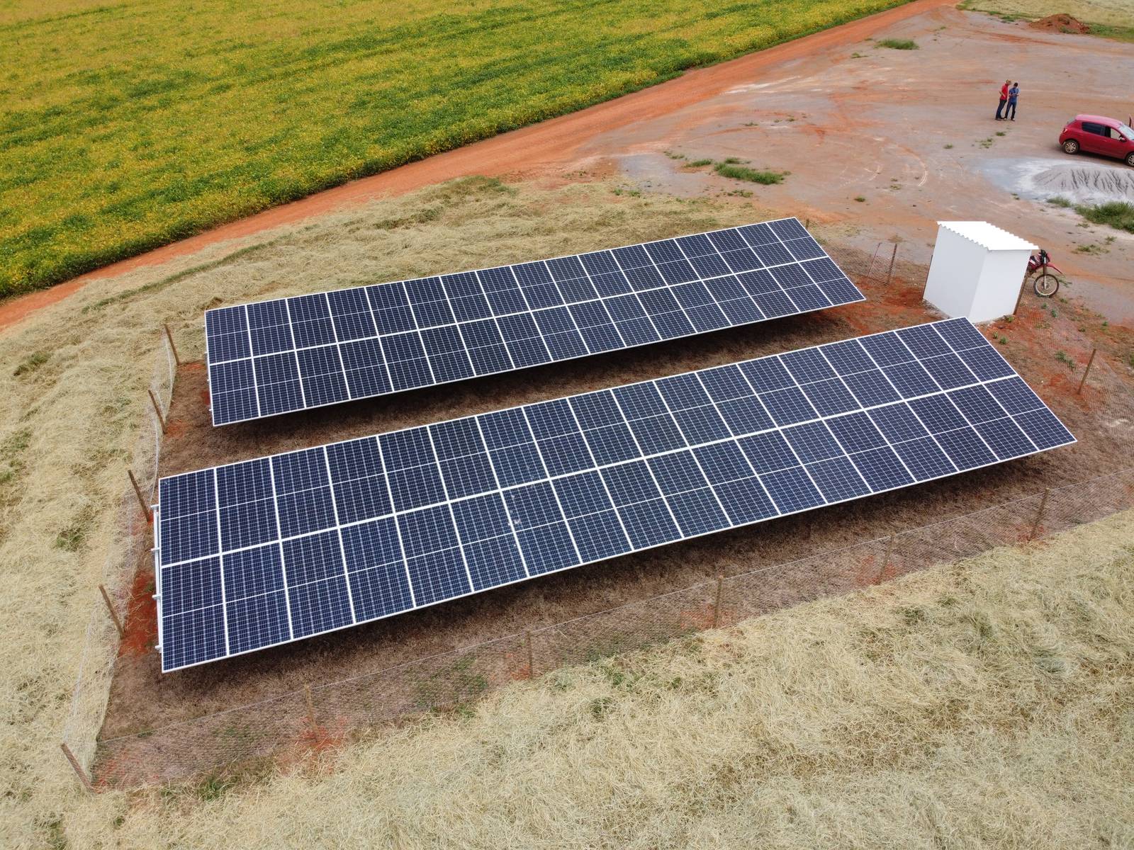 Usina solar em fazenda