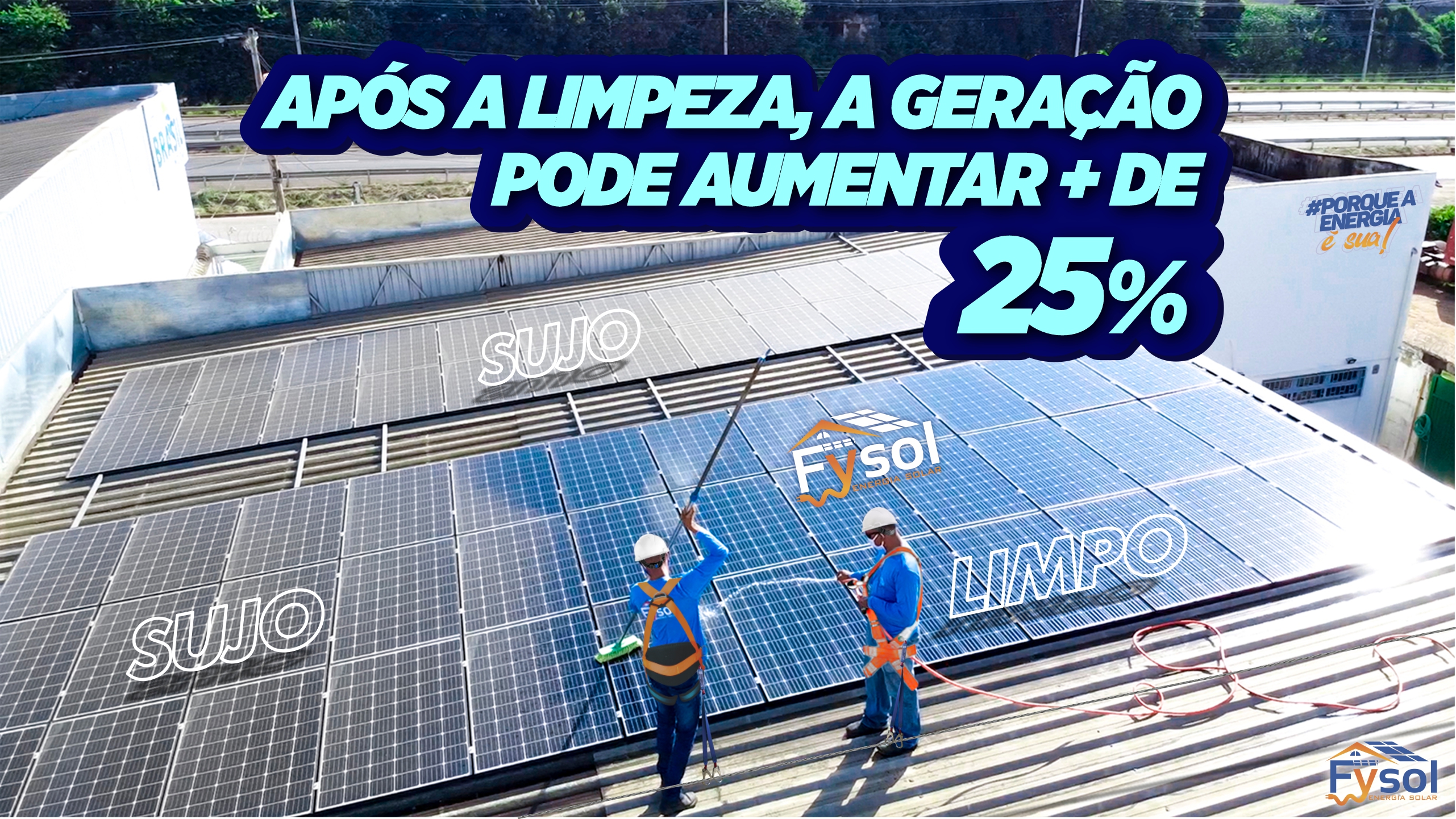 Limpeza dos painéis fotovoltaicos. Por quê, quando e como deve ser feito?